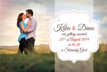 The wedding invitation